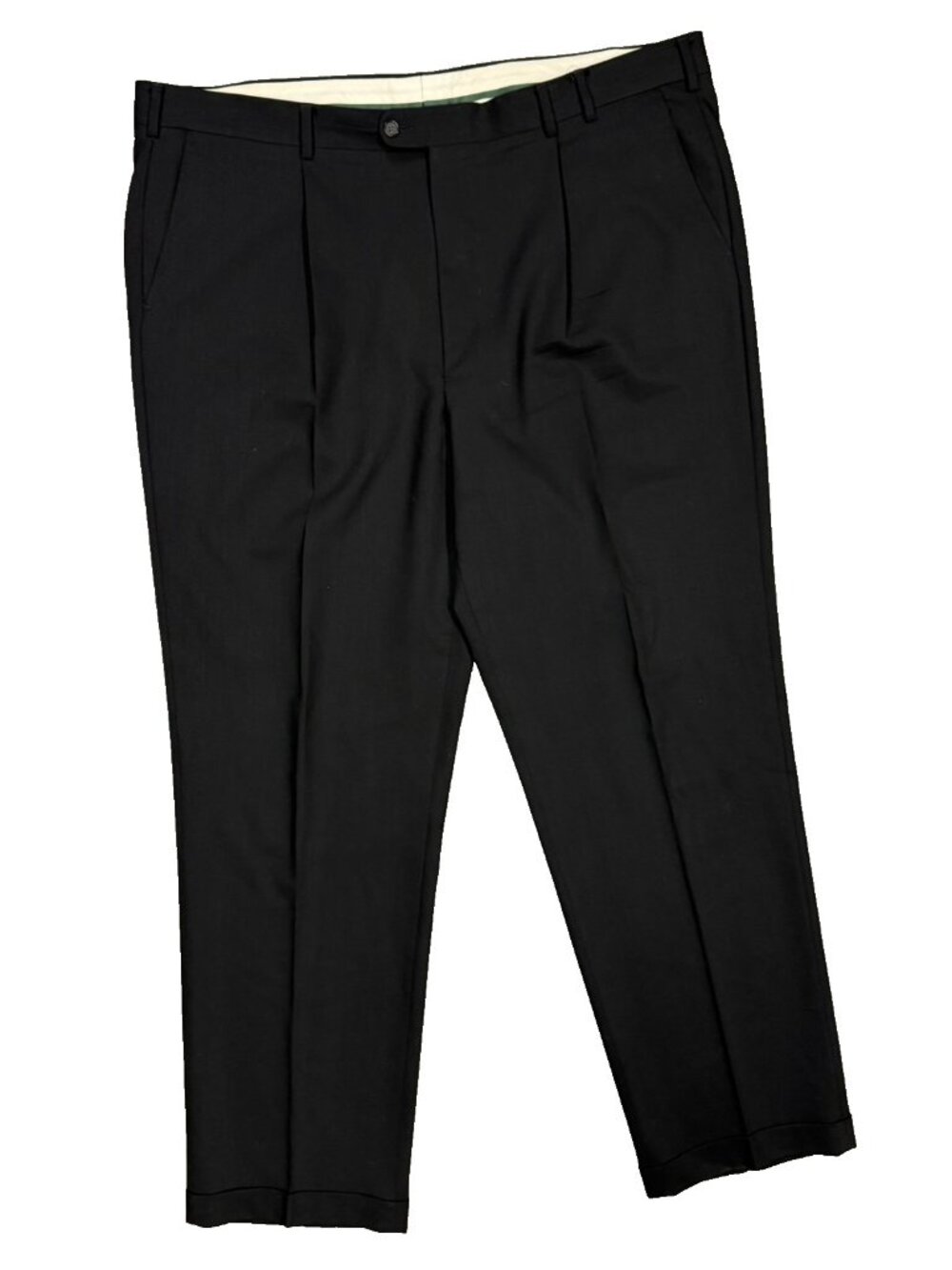 Coppley Dress Pants Black Wool Trousers Gabardine Canada High Waisted 44x33